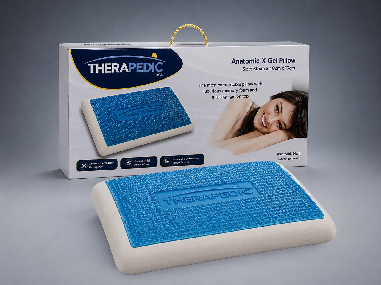 Anatomic®-X Gel Pillow in its retail packaging